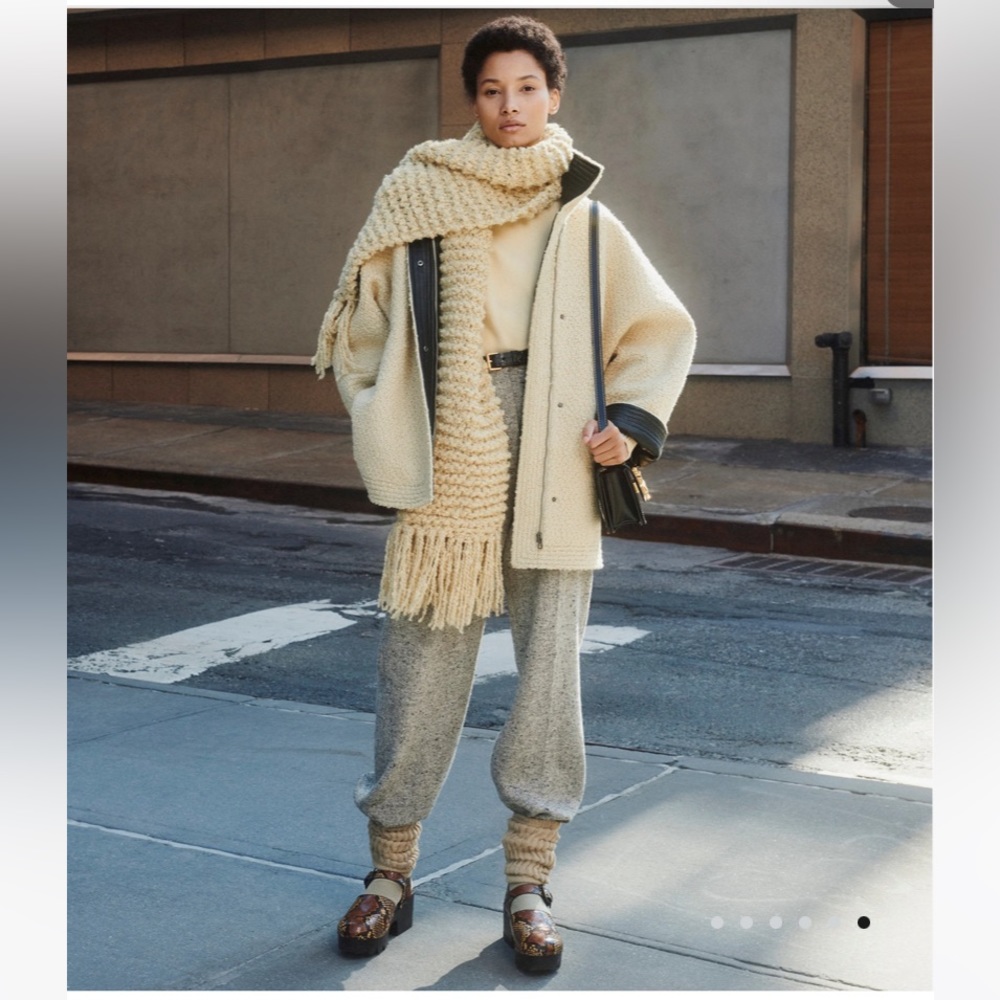 Tory Burch Cream Teddy Jacket